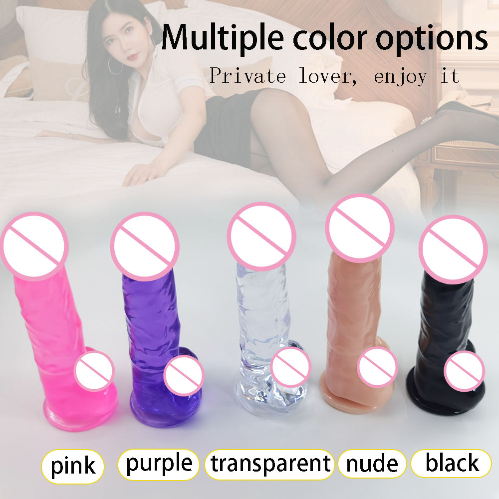 Mini Realistic Crystal Silicone Dildos Wand - Image 4